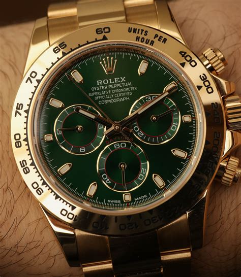 rolex daytona 2017 green face|Rolex 116508 daytona.